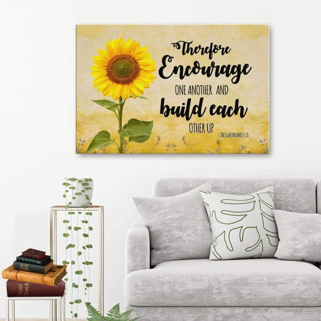 Christian Canvas Wall Art Encourage One Another And Build Each Other Up Christian Canvas Wall Art Encourage One Another And Build Each Other Up