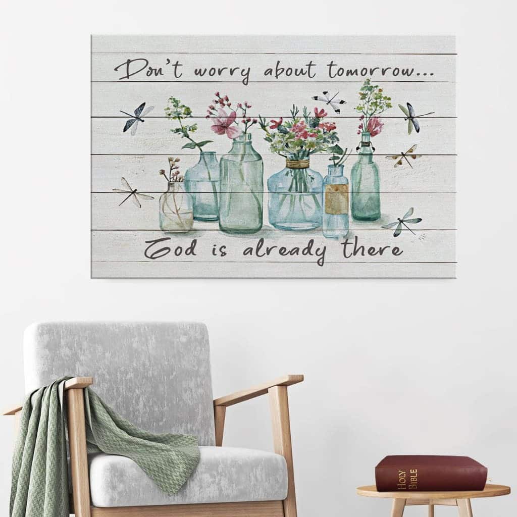 Christian Canvas Wall Art Don't Worry About Tomorrow Christian Canvas Wall Art Don't Worry About Tomorrow