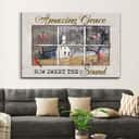 Christian Canvas Wall Art Amazing Grace How Sweet The Sound Old Country Church