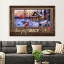 Christian Canvas Wall Art Amazing Grace Cardinal Birds Christian Canvas Wall Art Amazing Grace Cardinal Birds
