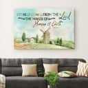 Christian Canvas Wall Art My Help Comes From The Lord Psalm 12:12 Christian Canvas Wall Art My Help Comes From The Lord Psalm 12:12
