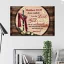 Christian Canvas Wall Art Love The Lord Your God With All Your Heart