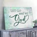 Christian Canvas Wall Art Let Go And Let God
