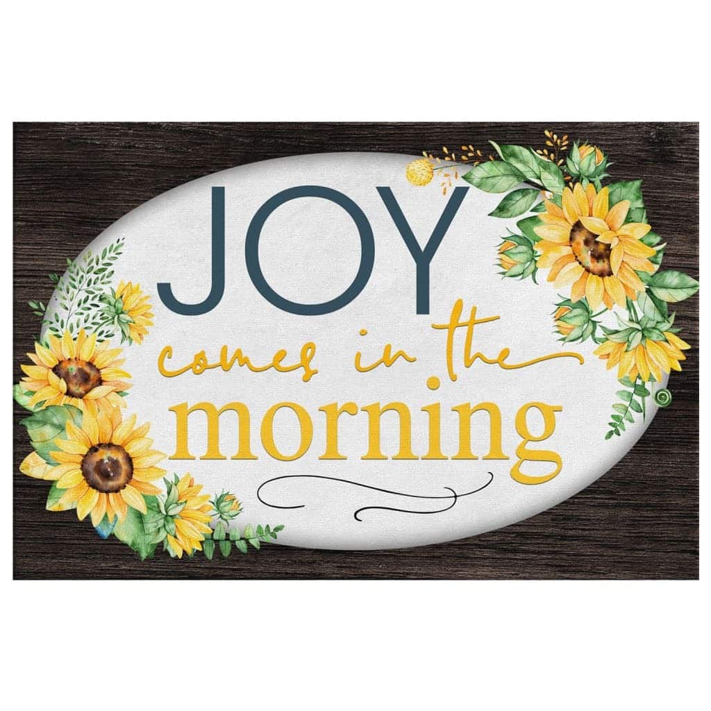 Christian Canvas Wall Art Joy Comes In The Morning Christian Canvas Wall Art Joy Comes In The Morning