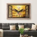 Christian Canvas Wall Art Jesus Open Arms Bald Eagle Christian Canvas Wall Art Jesus Open Arms Bald Eagle