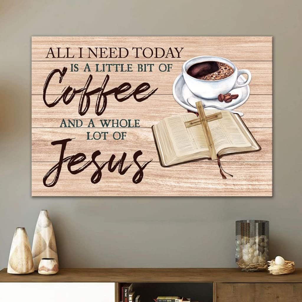 Christian Canvas Wall Art Jesus And Coffee Christian Canvas Wall Art Jesus And Coffee