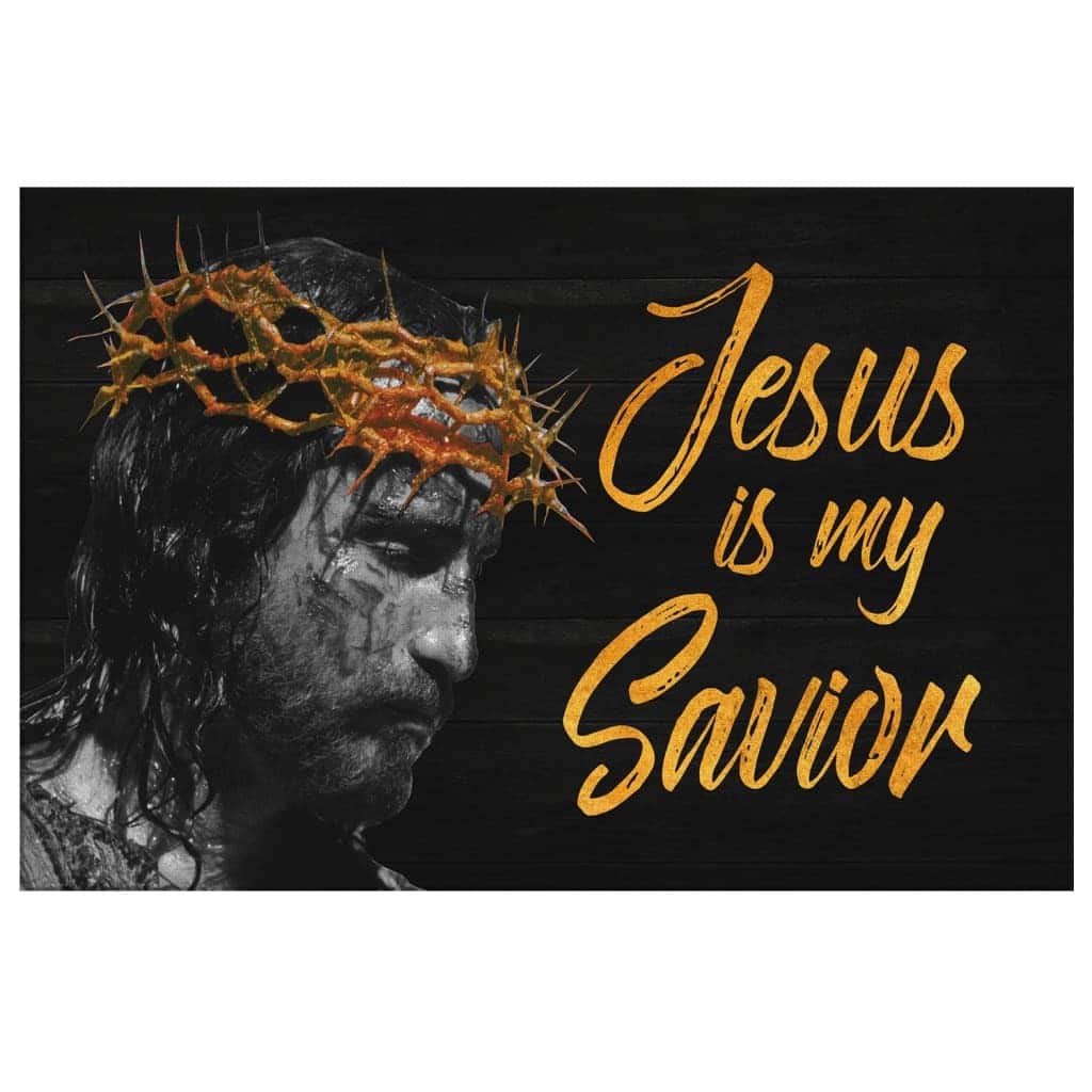 Christian Canvas Wall Art Jesus Is My Savior Christian Canvas Wall Art Jesus Is My Savior
