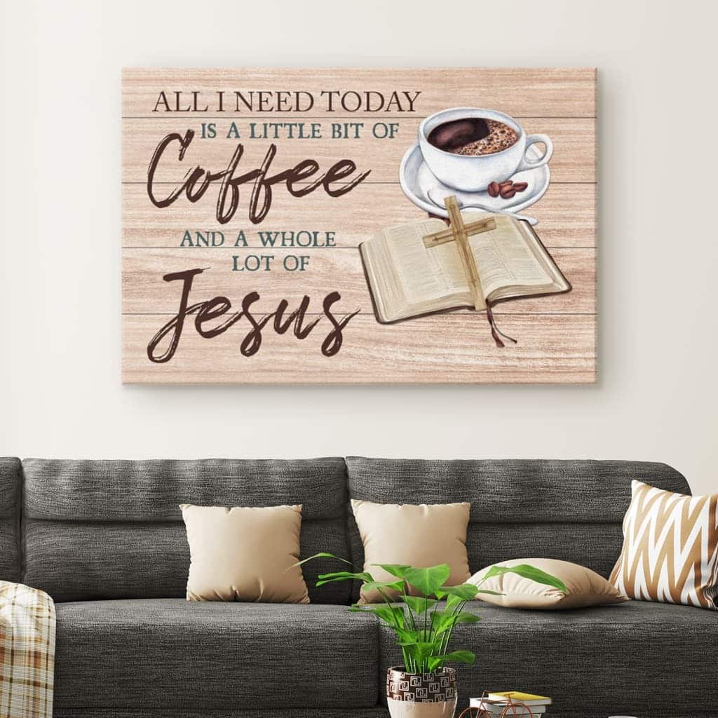 Christian Canvas Wall Art Jesus And Coffee Christian Canvas Wall Art Jesus And Coffee