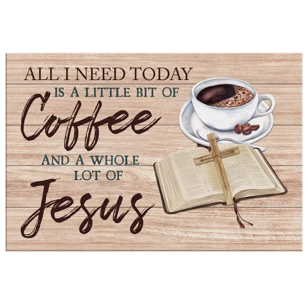 Christian Canvas Wall Art Jesus And Coffee Christian Canvas Wall Art Jesus And Coffee