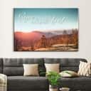 Christian Canvas Wall Art Religious Begin Each Day With A Grateful Heart