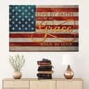 Christian Canvas Wall Art Live By Faith Grow In Grace Walk In Love US Flag Christian Canvas Wall Art Live By Faith Grow In Grace Walk In Love US Flag