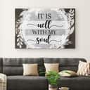 It Is Well With My Soul Hymn Christian Canvas Wall Art