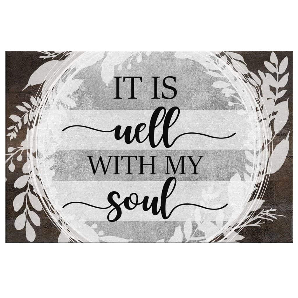 It Is Well With My Soul Hymn Christian Canvas Wall Art It Is Well With My Soul Hymn Christian Canvas Wall Art