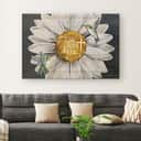 Christian Canvas Wall Art Hummingbird Sunflower Faith Hope Love