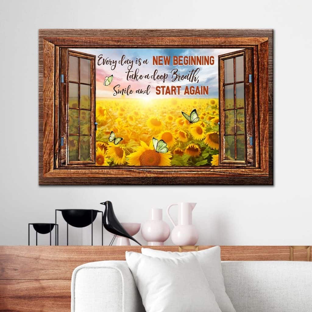 Christian Canvas Wall Art Take A Deep Breath And Start Again Christian Canvas Wall Art Take A Deep Breath And Start Again