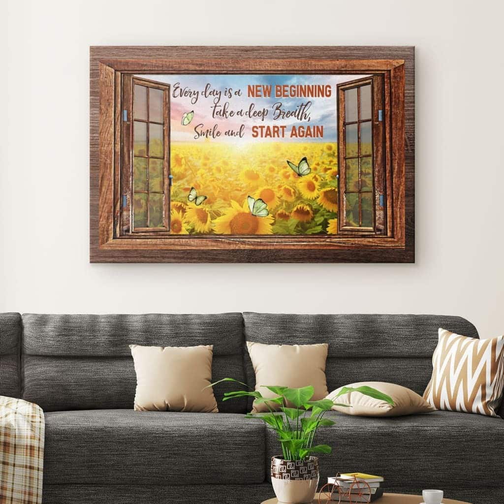 Christian Canvas Wall Art Take A Deep Breath And Start Again Christian Canvas Wall Art Take A Deep Breath And Start Again