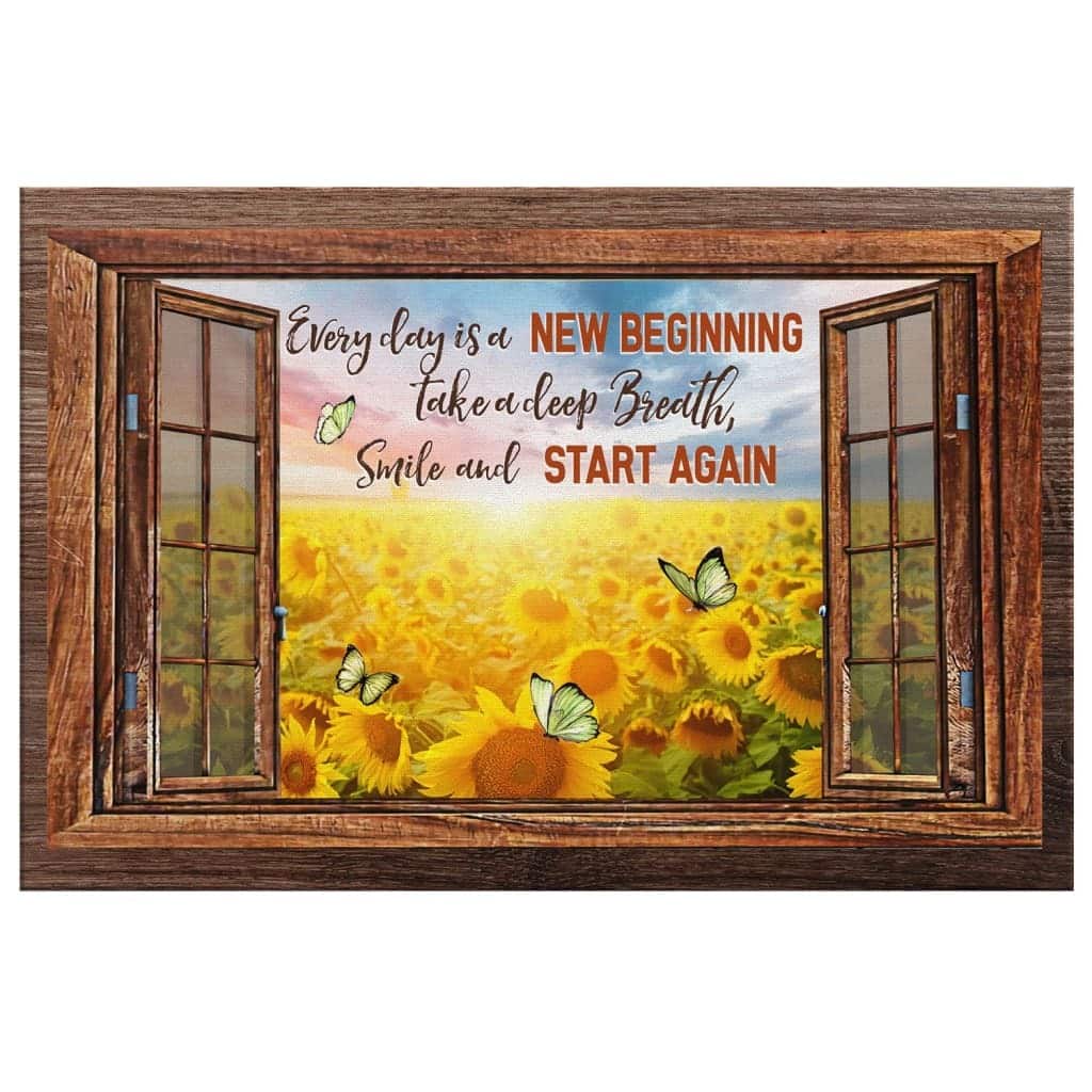 Christian Canvas Wall Art Take A Deep Breath And Start Again Christian Canvas Wall Art Take A Deep Breath And Start Again