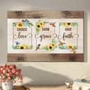 Christian Canvas Wall Art Choose Love Show Grace Have Faith Hummingbird Sunflower Christian Canvas Wall Art Choose Love Show Grace Have Faith Hummingbird Sunflower