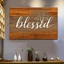 Christian Canvas Wall Art Blessed