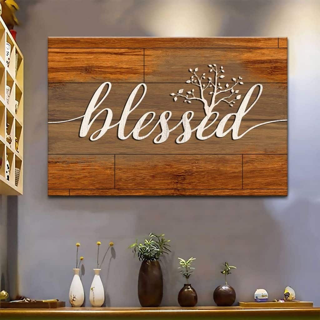 Christian Canvas Wall Art Blessed Christian Canvas Wall Art Blessed