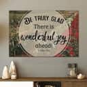 Christian Canvas Wall Art Be Truly Glad 1 Peter 1:6 Christian Canvas Wall Art Be Truly Glad 1 Peter 1:6