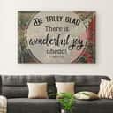 Christian Canvas Wall Art Be Truly Glad 1 Peter 1:6