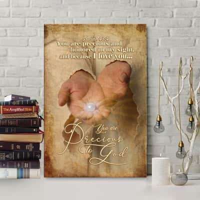 Christian Canvas Print You Are Precious To God