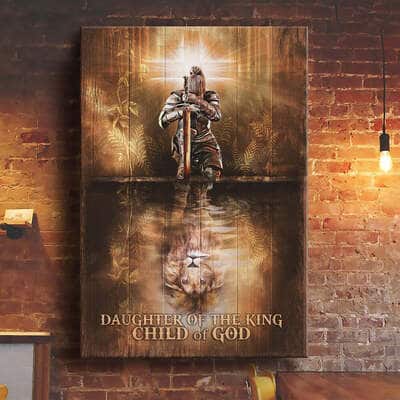 Christian Canvas Print Daughter Of The King Child Of God