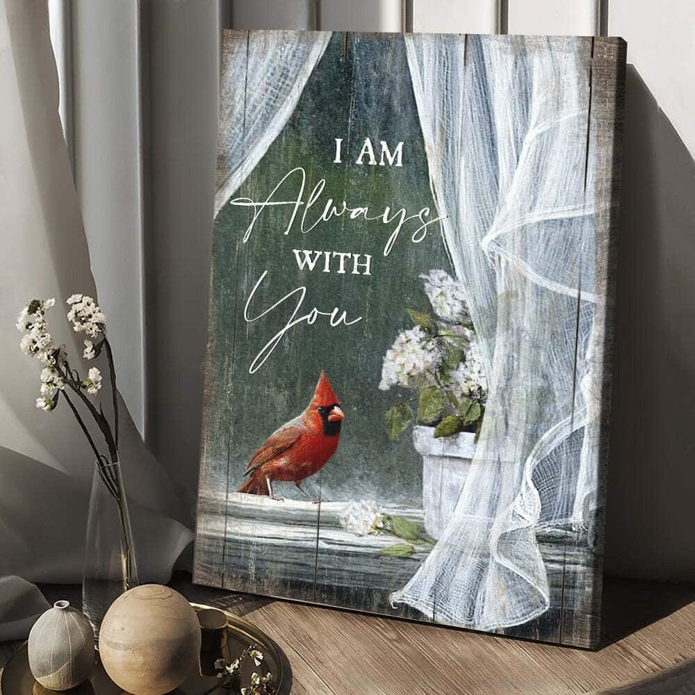 Christian Canvas Print I Am Always With You Spring Christian Canvas Print I Am Always With You Spring