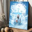 Christian Canvas Print Walking With Jesus