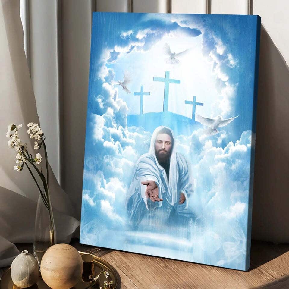 Christian Canvas Print Walking With Jesus Christian Canvas Print Walking With Jesus