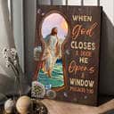 Christian Jesus Canvas Print When God Closes A Door Christian Jesus Canvas Print When God Closes A Door