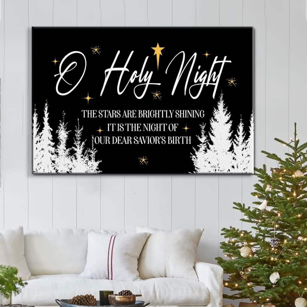 Christian Canvas Wall Art O Holy Night Christian Canvas Wall Art O Holy Night