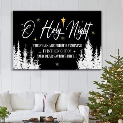 Christian Canvas Wall Art O Holy Night