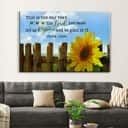 Christian Canvas Wall Art Psalm 118:24 This Is The Day That The Lord Has Made