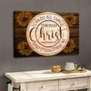 Sunflower Philippians 4:13 I Can Do All Things Through Christ Christian Canvas Wall Art Sunflower Philippians 4:13 I Can Do All Things Through Christ Christian Canvas Wall Art