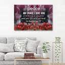 Christian Canvas Wall Art Peace I Leave With You John 14:27