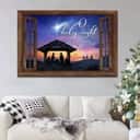 Christian Christmas Canvas Wall Art O Holy Night