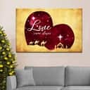 Christian Canvas Wall Art Love Came Down