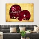 Christian Canvas Wall Art Love Came Down
