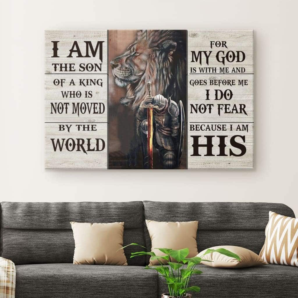 Christian Canvas Wall Art I Am The Son Of A King Christian Canvas Wall Art I Am The Son Of A King