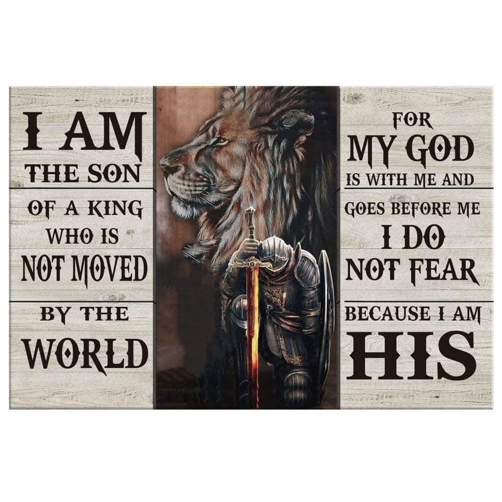 Christian Canvas Wall Art I Am The Son Of A King Christian Canvas Wall Art I Am The Son Of A King