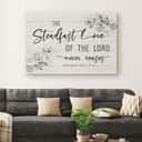 Christian Canvas Wall Art The Steadfast Love Of The Lord Never Ceases Lamentations 3:22