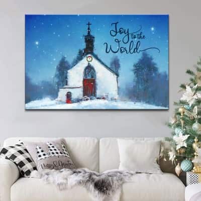 Christian Canvas Wall Art Joy To The World
