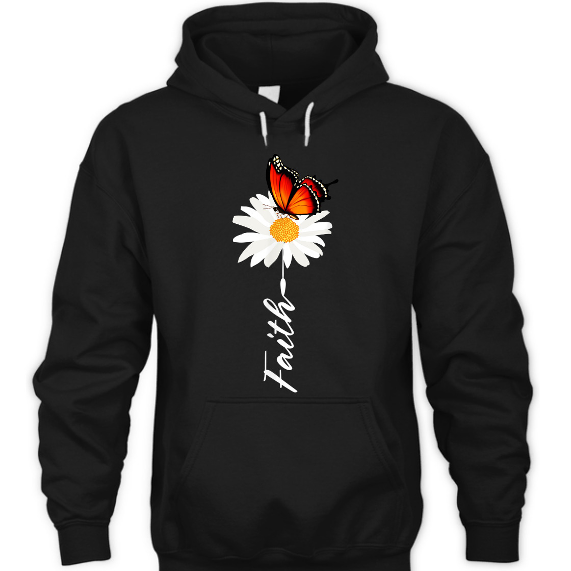 Faith With Butterfly And Daisy Flower T-Shirt Perfect Gift For Believers Faith With Butterfly And Daisy Flower T-Shirt Perfect Gift For Believers