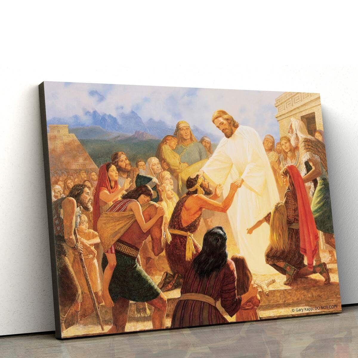 Christian Canvas Wall Art And He Healed Them All Every One Christian Canvas Wall Art And He Healed Them All Every One