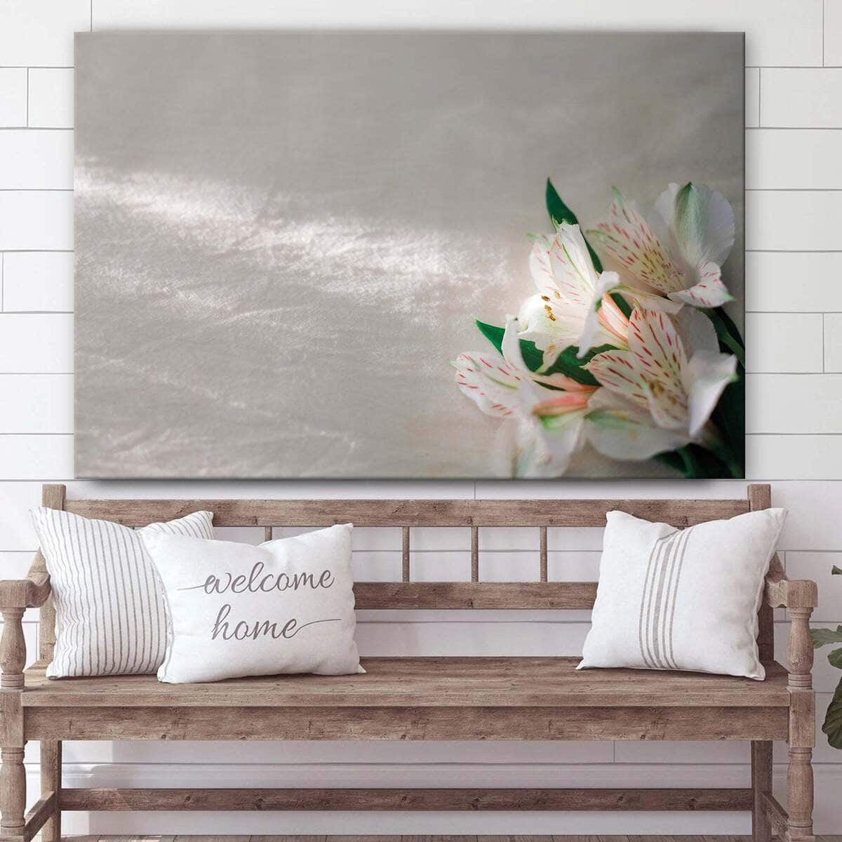 Christian Canvas Wall Art Jesus Christ White And Pink Lilies Christian Canvas Wall Art Jesus Christ White And Pink Lilies