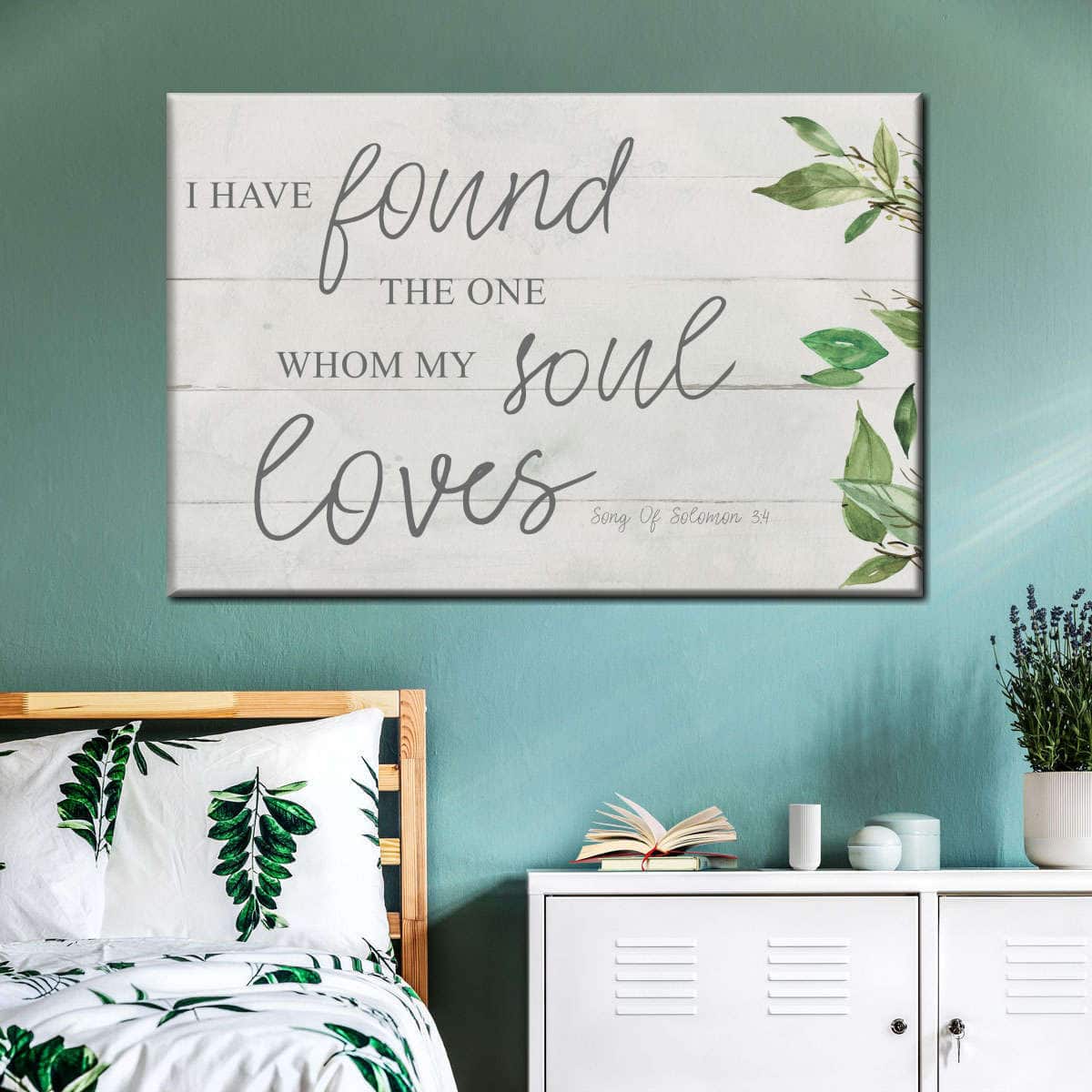 Christian Canvas Wall Art I Have Found The One Whom My Soul Loves Christian Canvas Wall Art I Have Found The One Whom My Soul Loves