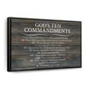 Christian God's Ten Commandments Canvas Wall Art Thou Shalt Not Kill Christian God's Ten Commandments Canvas Wall Art Thou Shalt Not Kill