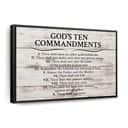 Christian God's Ten Commandments Canvas Wall Art Thou Shalt Not Steal
